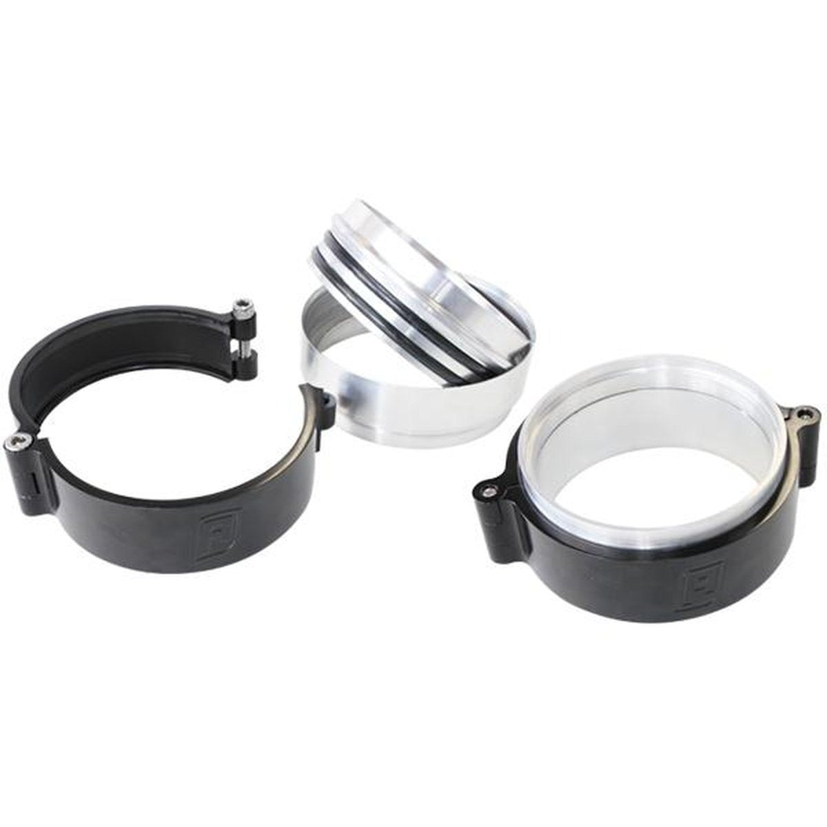 Aeroflow AF25-3000BLK 3.0" Billet Intercooler Clamp Quick Connect Black