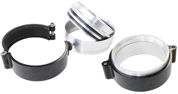 Aeroflow AF25-2500BLK 2.5" Billet Intercooler Clamp Quick Connect Black