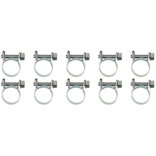 Aeroflow AF26-0911 9-11mm EFI Hose Clamp - 1/4" 10 Pieces Per Pack