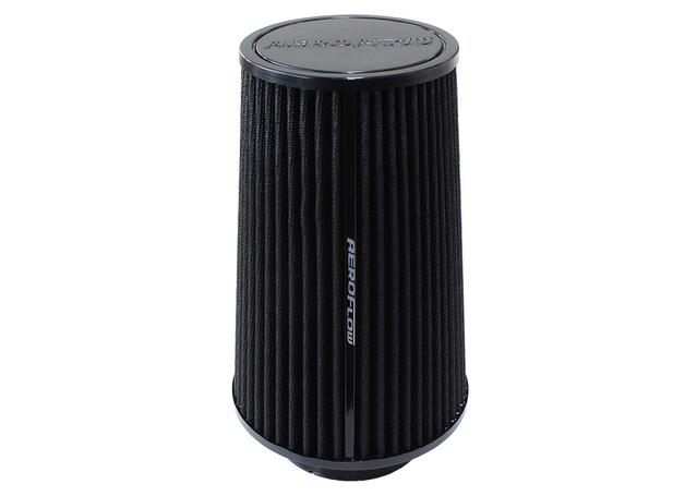 Aeroflow AF2711-0920 3-1/2" Clamp-On Tapered Filter 4.6-6.1" OD, 9.1" High Black