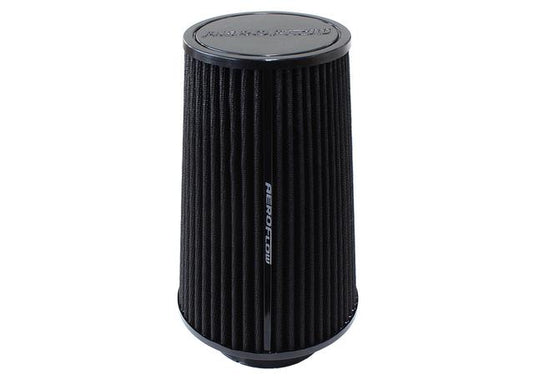 Aeroflow AF2711-0920 3-1/2" Clamp-On Tapered Filter 4.6-6.1" OD, 9.1" High Black
