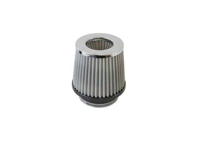 Aeroflow AF2815-4000 4" I.D Clamp On POD Filter S/S Element, Chrome Inverte 5" Long