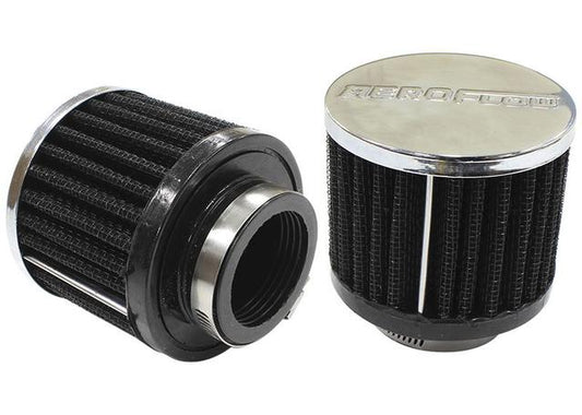 Aeroflow AF2871-1460 1-1/2" Univ Clamp On Filter 3" OD,2-1/2" High,Chrome Top