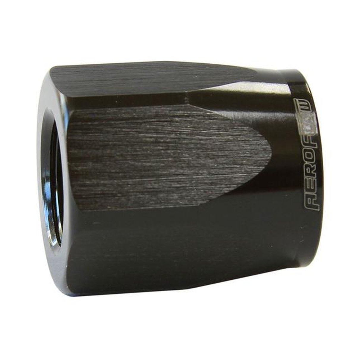 Aeroflow AF298-06DBLK Hose End Socket Alloy -6AN Black Suits Braided Hose AF298-06DBLK