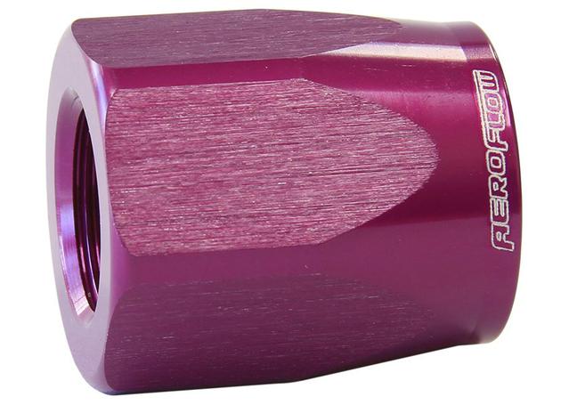 Aeroflow AF298-04DPUR Hose End Socket Alloy -4AN Purple Suits Braided Hose AF298-04DPUR