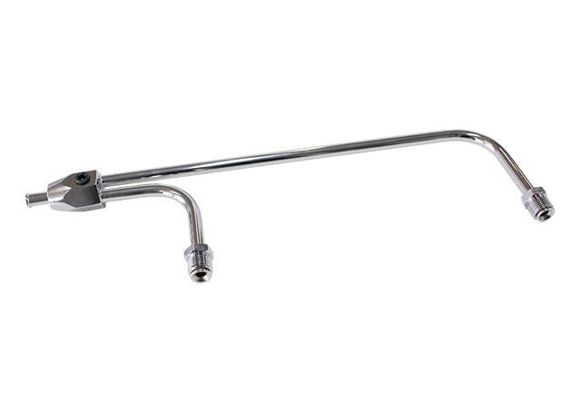 Aeroflow AF30-4150 Chrome Fuel Rail 9-5/16" Between Inlets Double Pumper 3/8"