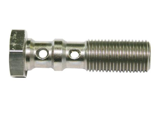 Aeroflow AF307-03L Double Banjo Bolt M10 X 1.25mmStainless 39mm Long