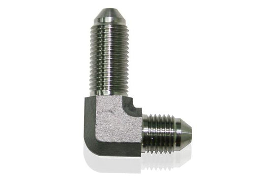 Aeroflow AF323-03 Stainless -3AN Bulkhead 90Deg Stainless