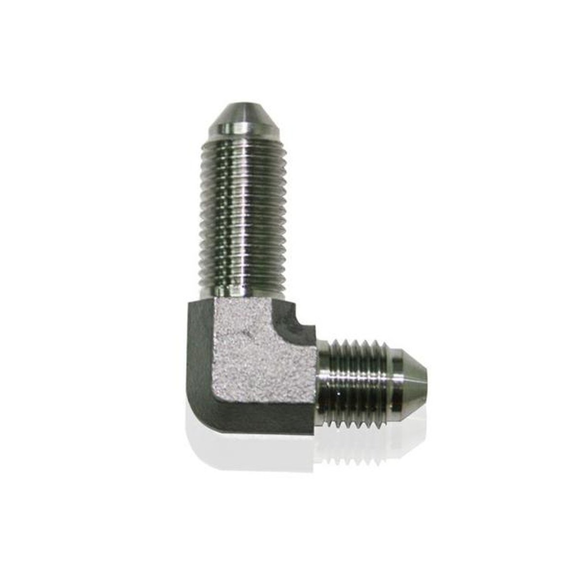 Aeroflow AF323-04 Stainless -4AN Bulkhead 90Deg Stainless