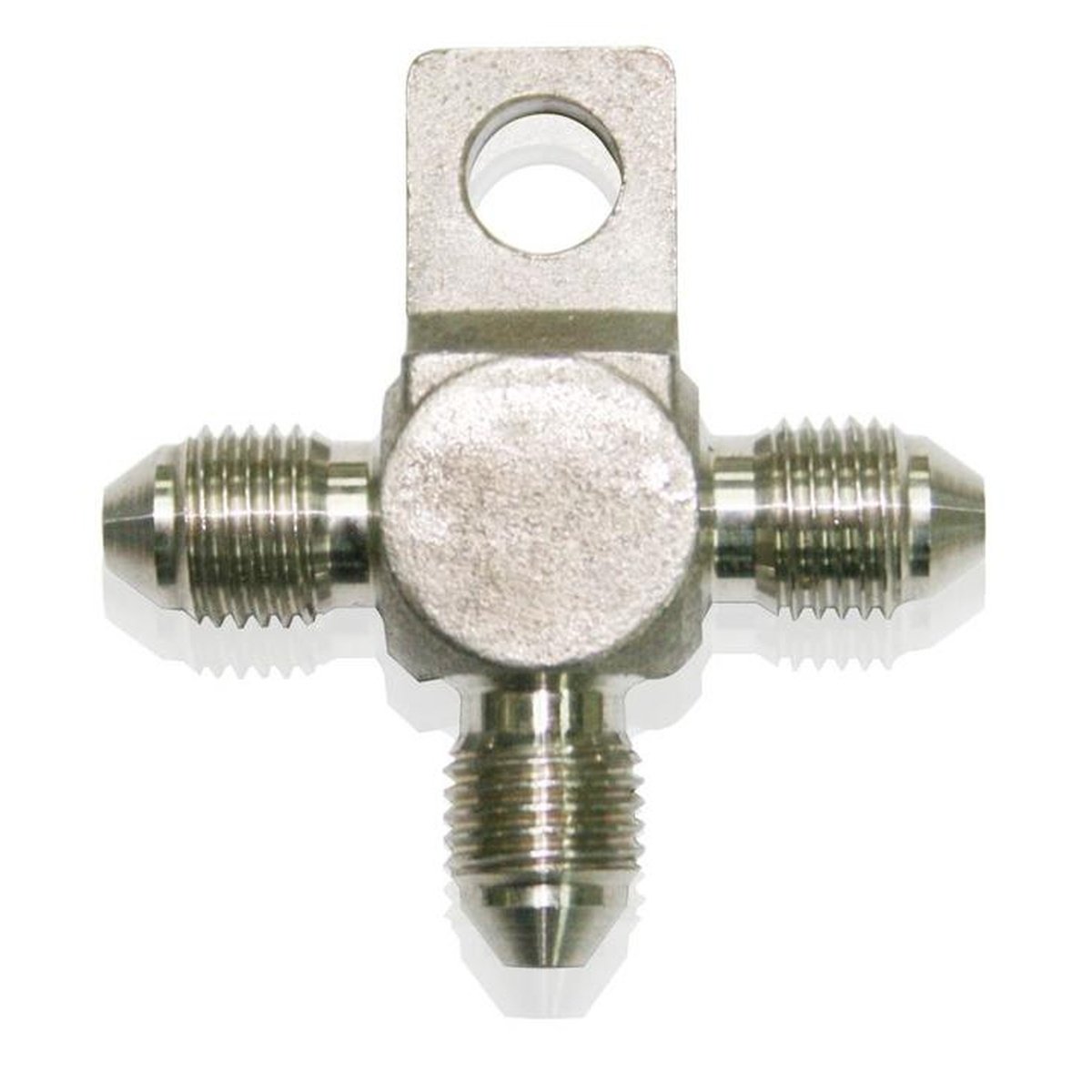 Aeroflow AF326-03 Stainless -3AN Tee With Mount Stainless With Mount Hole AF326-03