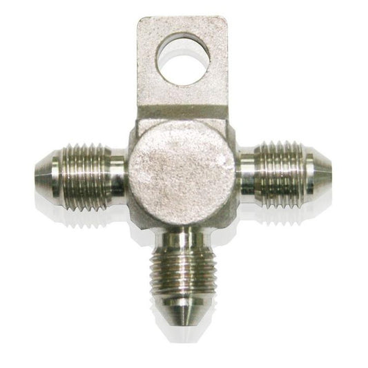 Aeroflow AF326-03 Stainless -3AN Tee With Mount Stainless With Mount Hole AF326-03