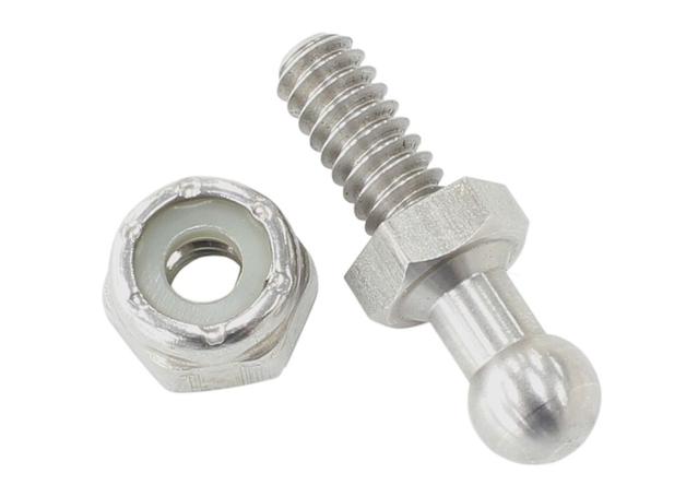 Aeroflow AF3500-1002 Throttle Ball Stainless 1/4-28Unf With 7/16 Hex Nut