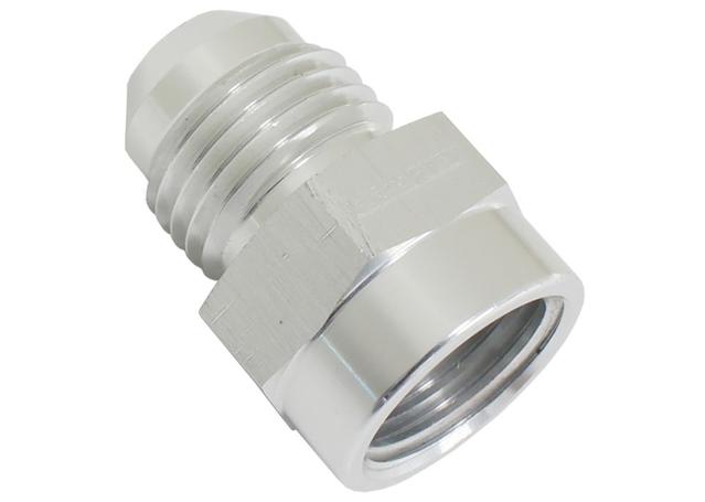 Aeroflow M14 X 1.5 Inverted Seat To -6 AN Silver