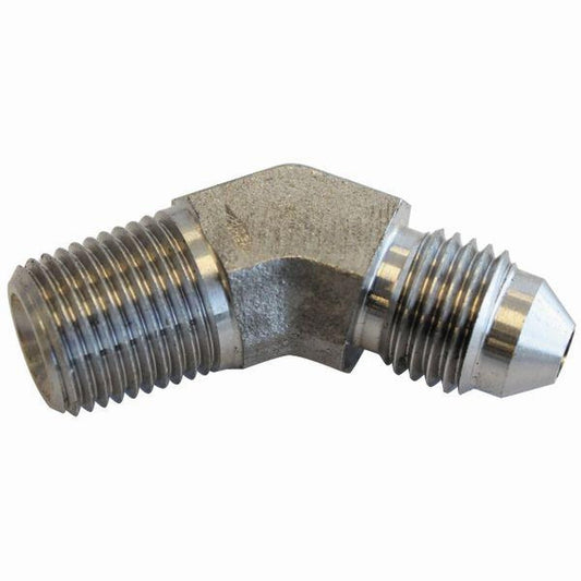 Aeroflow AF382-04-04 S/S 45Deg 1/4" Npt To 4AN