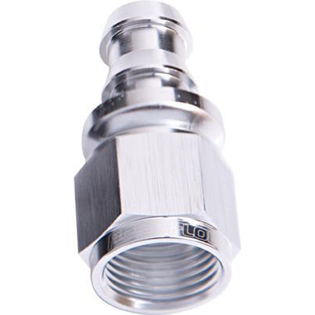 Aeroflow AF401-06S Straight Push Lock End -6AN Silver No Clamp Required AF401-06S