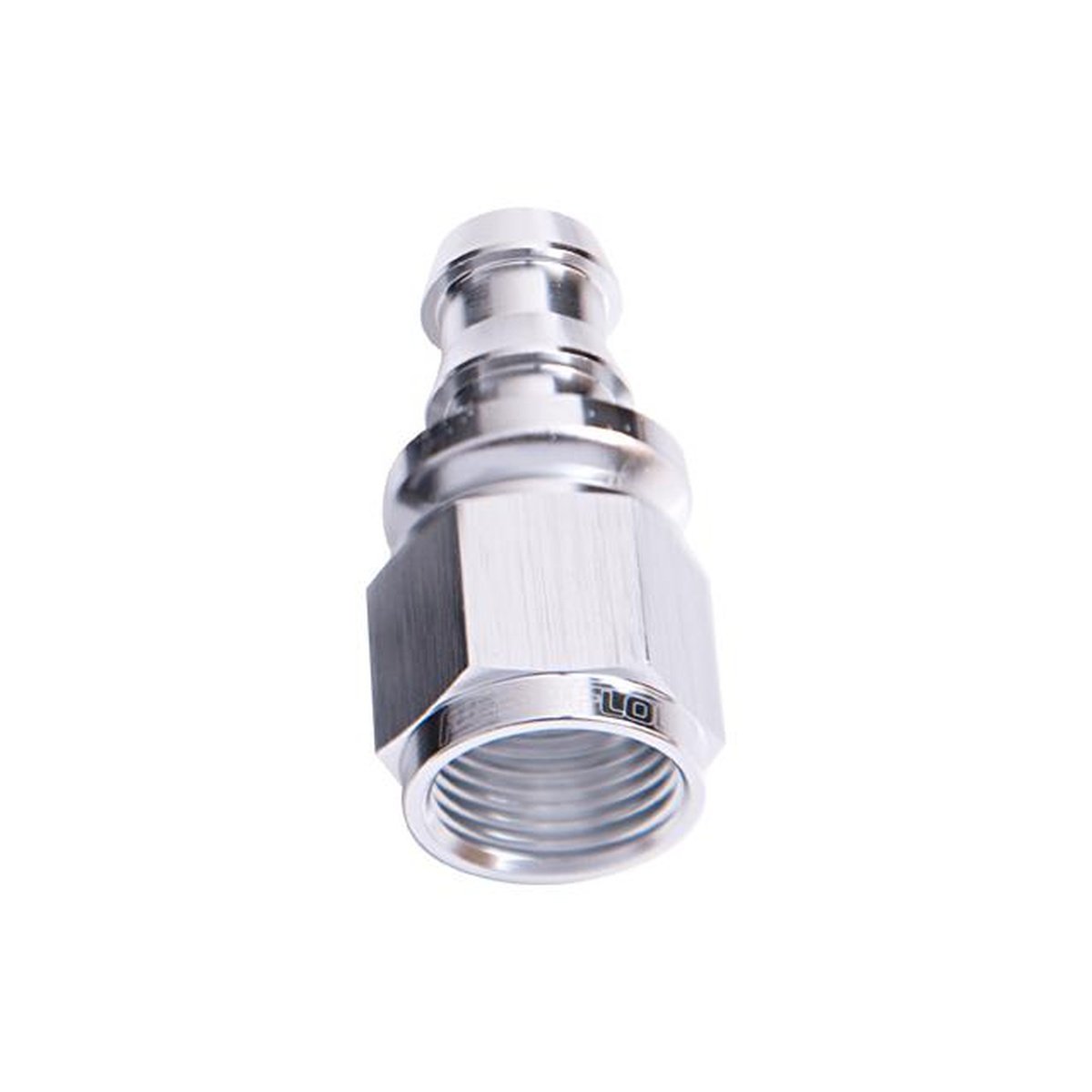Aeroflow AF401-08S Straight Push Lock End -8AN Silver No Clamp Required AF401-08S