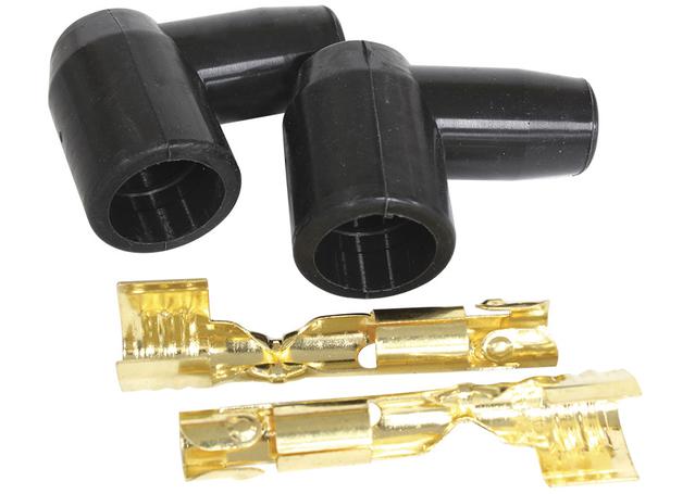 Aeroflow Distributor Boots & Terminals 90 Deg 2 Boots & 2 Terminals