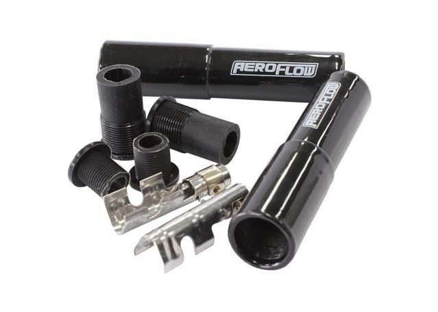 Aeroflow Xpro Boot & Terminal Kit Black Straight Ceramic 2Pk