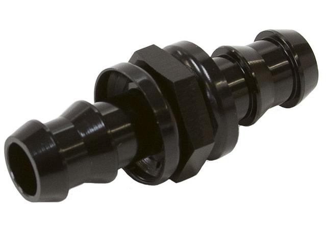 Aeroflow AF410-12BLK -12 Push Lock Barb Joiner Black 3/4" Male To Male Barb