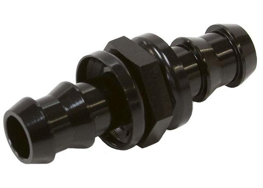 Aeroflow AF410-12-10BLK -10 To -12 Pushlock Barb Joiner Black 5/8" To 3/4" Male To Male