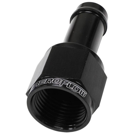 Aeroflow AF411-08BLK Female -8AN To 1/2" Barb Black With Tube Nut