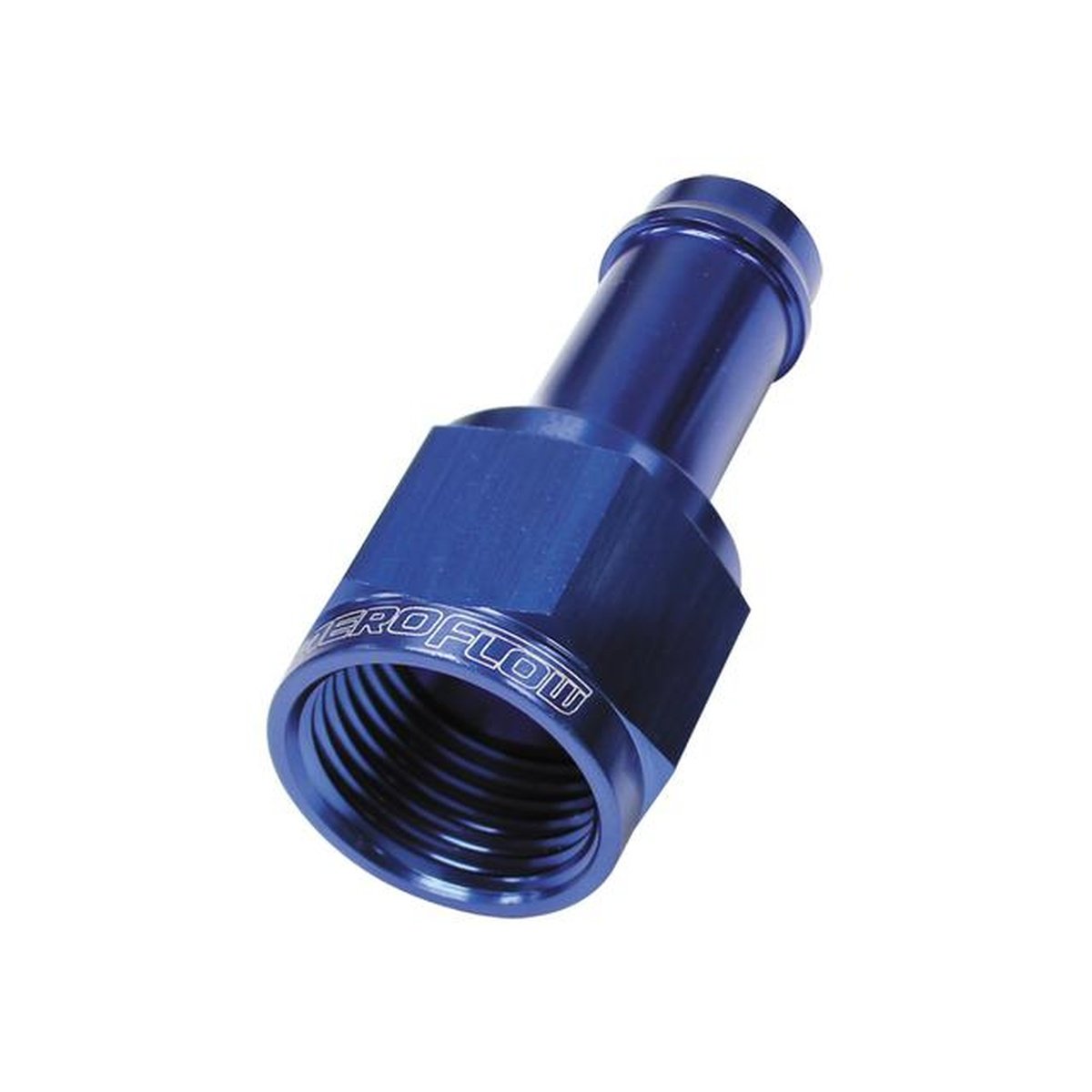 Aeroflow AF411-08 Female -8AN To 1/2" Barb Blue With Tube Nut