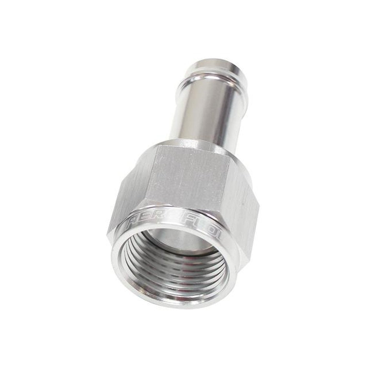 Aeroflow AF411-06S Female -6AN To 3/8" Barb Silver With Tube Nut