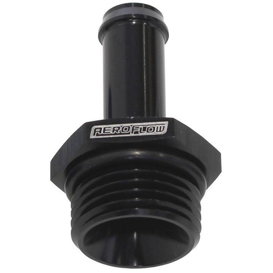 Aeroflow AF414-06-05BLK -6ORB To 5/16" Push On Barb Black