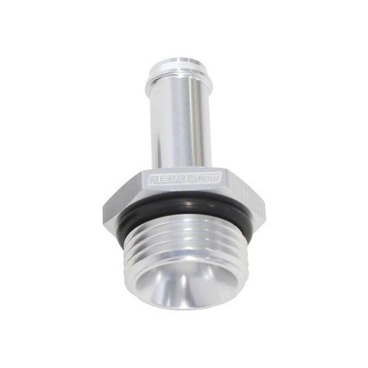 Aeroflow AF414-08-06S -8ORB To 3/8" Push On Barb Silver