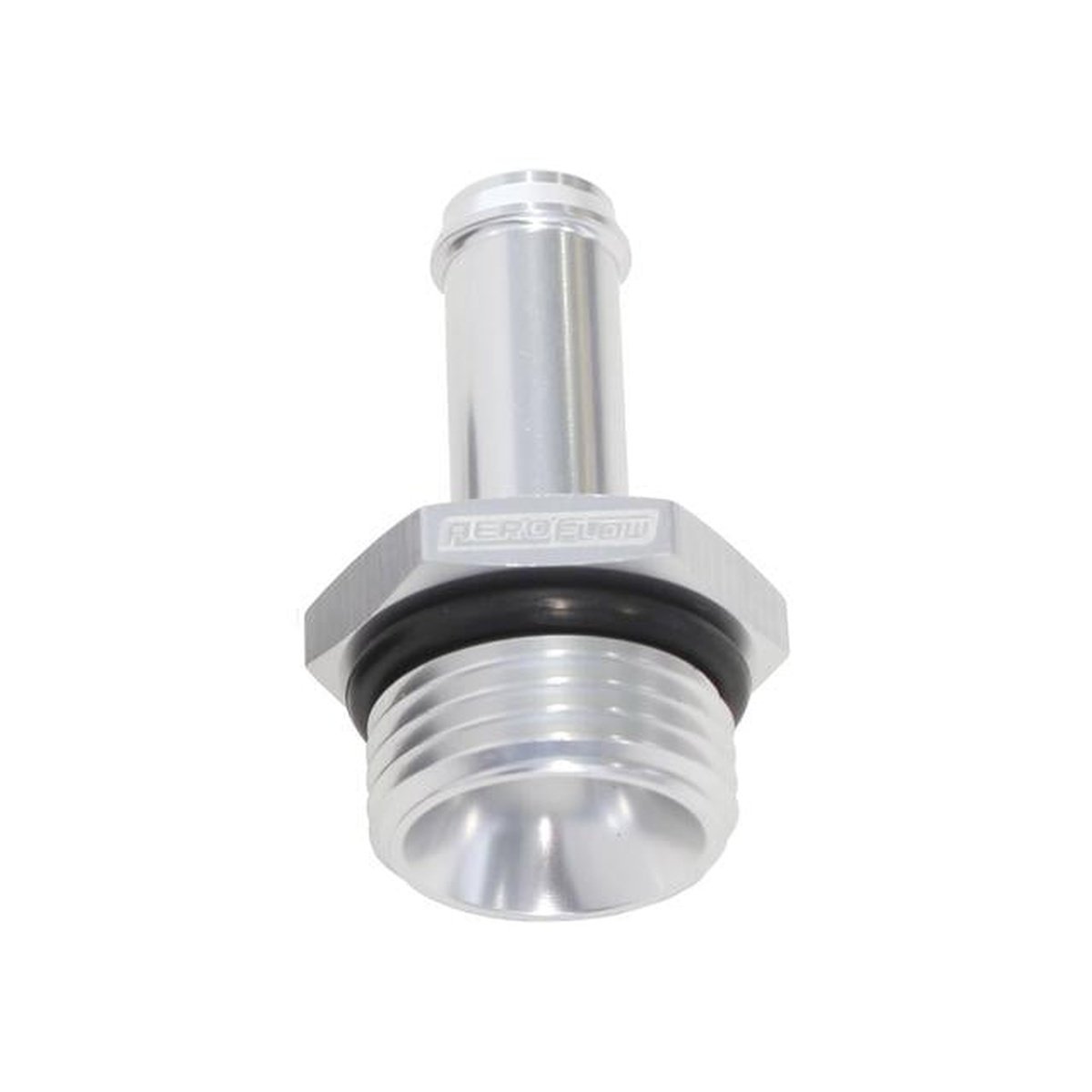 Aeroflow AF414-06-04S -6ORB To 1/4" Push On Barb Silver
