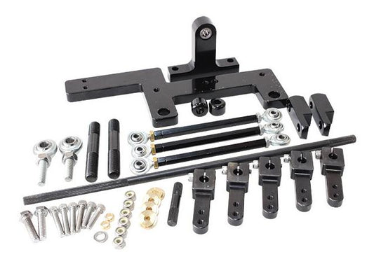 Aeroflow AF42-1070BLK 4150 Black 671 Series Carb Linkage Blower Kit
