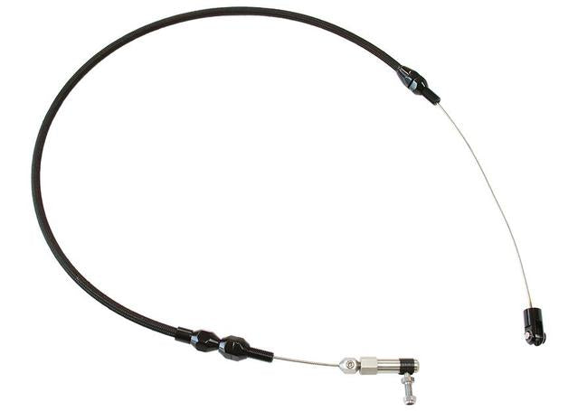 Aeroflow AF42-1100BLK Throttle Cable Stainless Steel 24" Long Black S/S