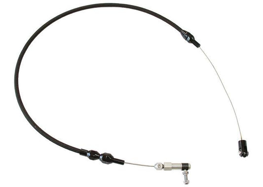 Aeroflow AF42-1100BLK Throttle Cable Stainless Steel 24" Long Black S/S