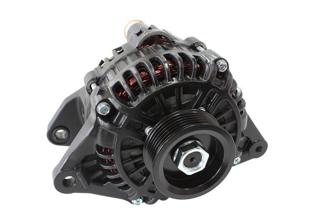 Aeroflow Alternator High Output Suits Mitsubishi 4G63 150A Black