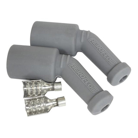 Aeroflow Coil Boots & Terminals 45 Deg 2 Boots,Terminal Grey Fits Ls1