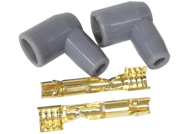 Aeroflow Distributor Boots & Terminals 90 Deg 2 Boots,Terminals Grey