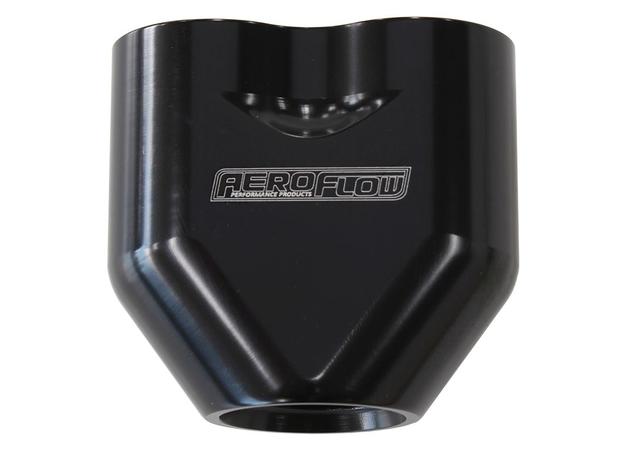 Aeroflow AF455-10-08BLK -10AN To 2X-8AN Female ORB Y Block Black Af 455-10-08Blk