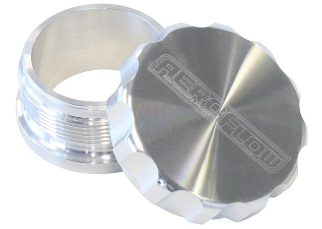 Aeroflow AF460-24 1.5" Alum Weld Bung And Cap Raw Alloy Finish