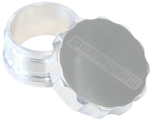 Aeroflow AF460-24P 1.5" Alum Weld Bung Ad Cap Raw Weld On / Polished Cap