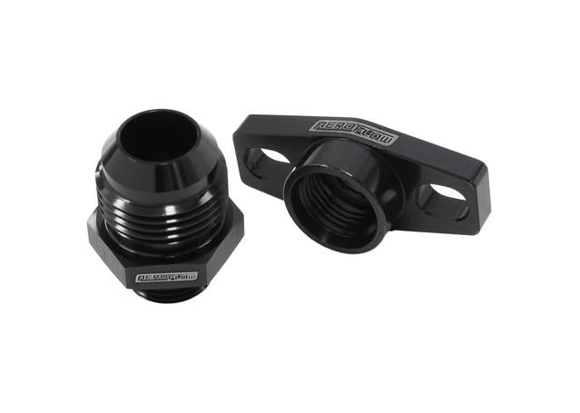 Aeroflow Turbo Drain Adapter -12AN 38-44mm Hole Centres O-Ring Seal