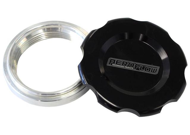 Aeroflow AF465-24BLK 1.5" Weld Bung And Black Cap Low Profile Female Weld-On