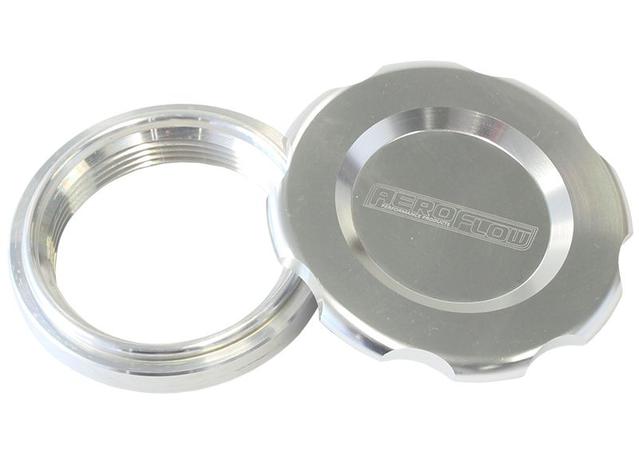 Aeroflow AF465-24S 1.5" Weld Bung And Silver Cap Low Profile Female Weld-On