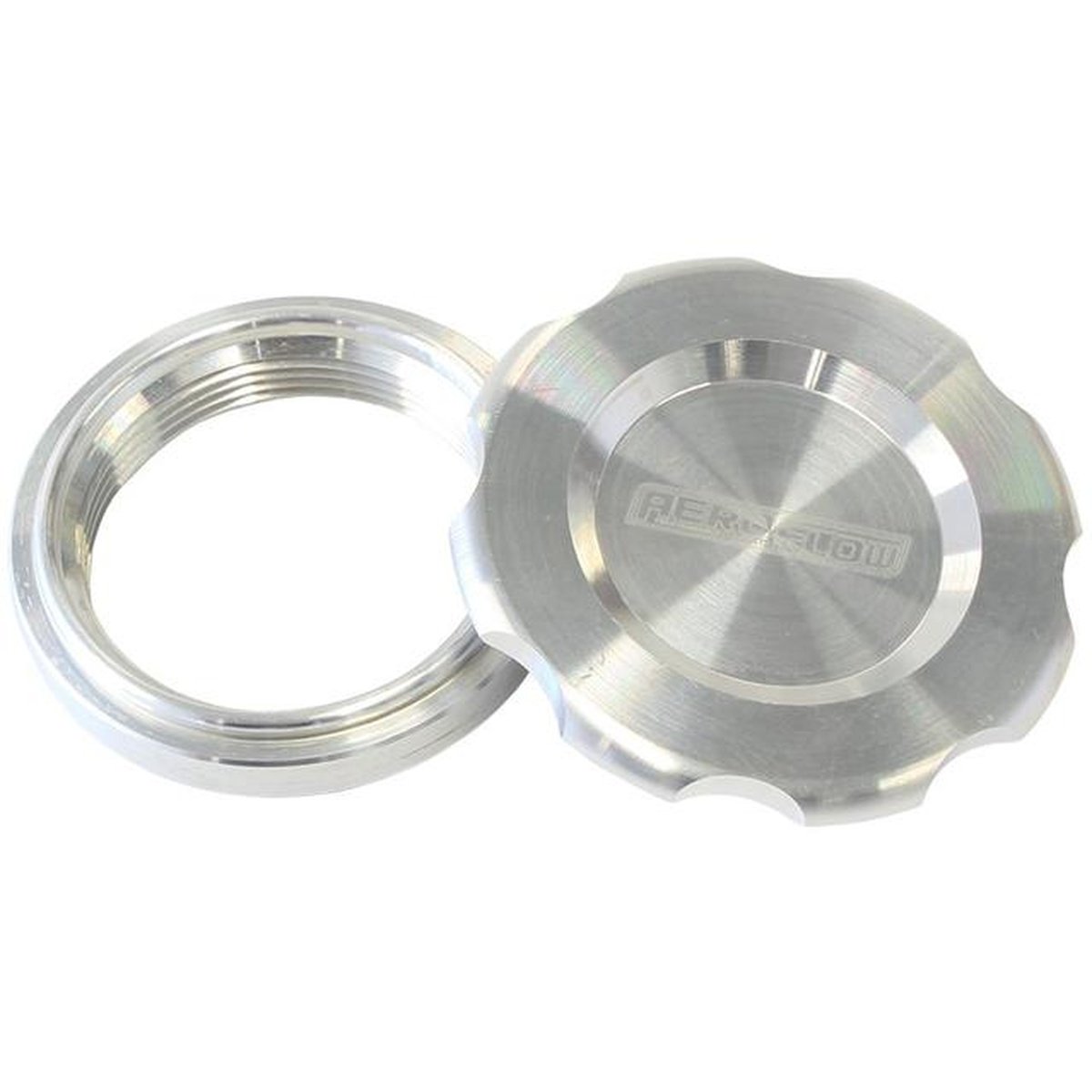 Aeroflow AF465-40 2-1/2" Weld Bung And Raw Cap Low Profile Female Weld-On