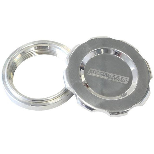 Aeroflow AF465-32P 2" Weld Bung And Polish Cap Low Profile Female Weld-On