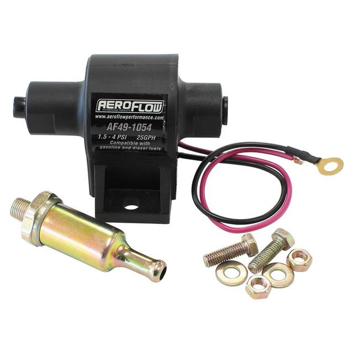 Aeroflow 1.5-4 PSI 25 Gph Inline Pump AF49-1054