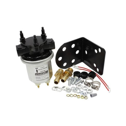 Aeroflow AF49-1064 Fuel Pump Compact Electric Silver 100 Gph 6-8 PSI