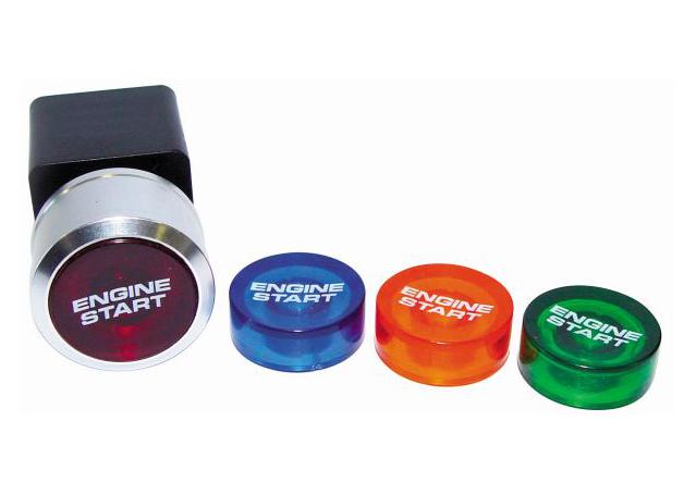 Aeroflow AF49-5555 Engine Start Switch Red,Orange,Blue & Green Button