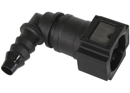 Aeroflow AF49-7002 Push On 5/16" EFI Fitting To 5/16" / 7.9mm Barb 90Degree