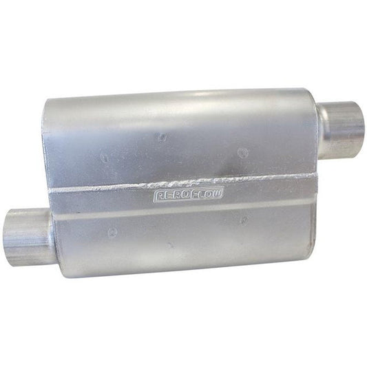 Aeroflow AF5000-300 3" Offset / Offset Muffler 13" Length,10" Width,4-1/4" H