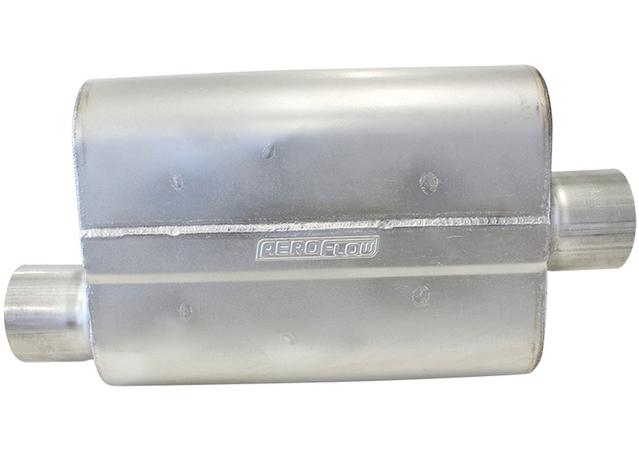 Aeroflow AF5001-300 3" Offset / Centre Muffler 13" Length,10" Width,4-1/4" H